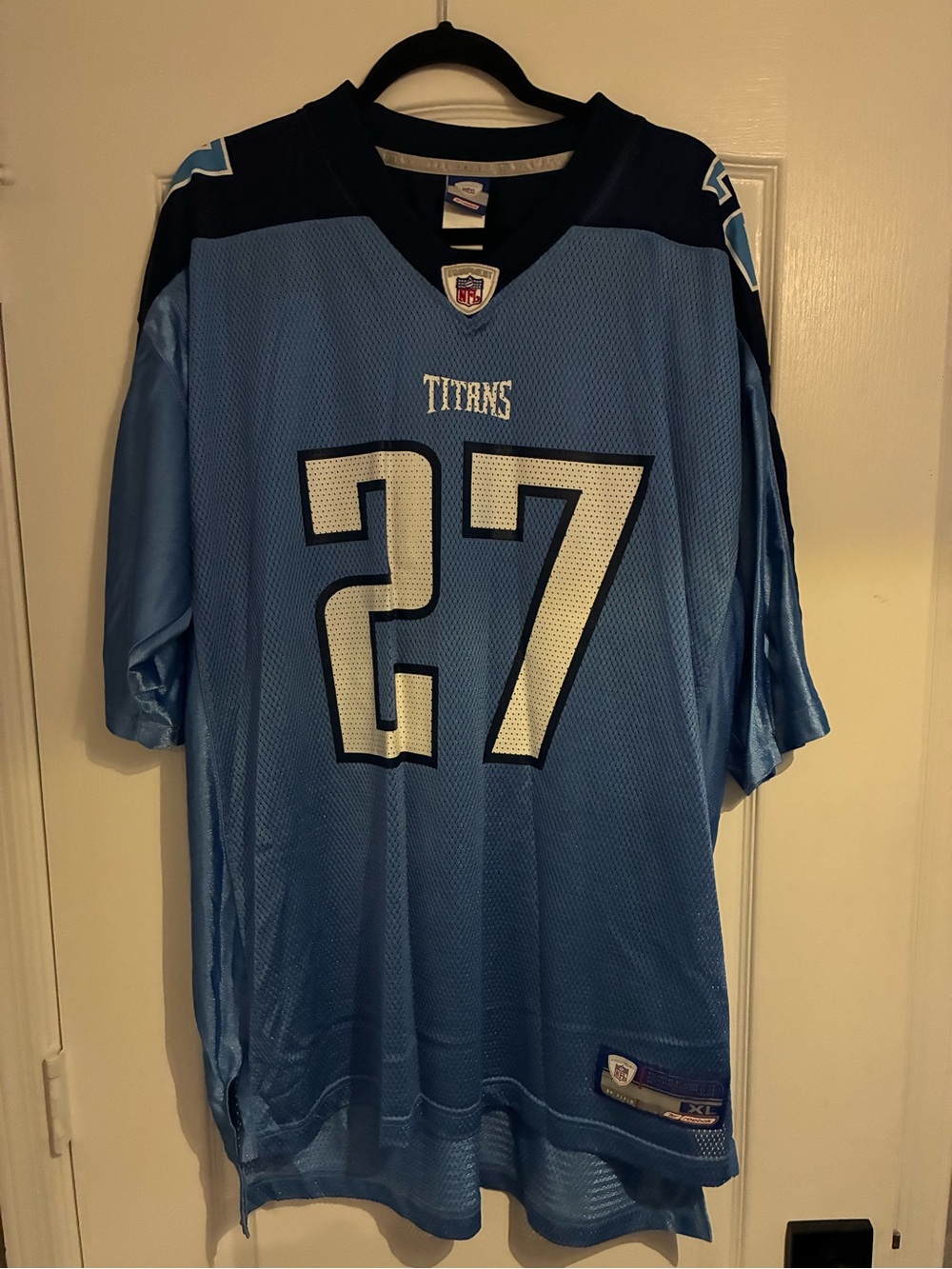 VTG Tennessee Titans Eddie George #27 Reebok On Field Jersey SZ: XL